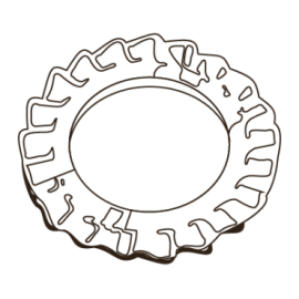 Arandela Dentada Interior...