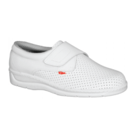 Zapatos Piel Blanco Cierre...