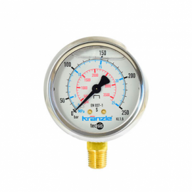 Pressure gauge 0 - 250 bar