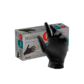 Guante de Nitrilo Negro sin...