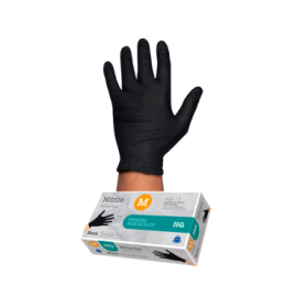 Guante de Nitrilo Negro sin...