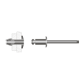 Rebite MULTIGRIP LV220 4X10...