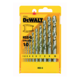 Conjunto de 10 brocas HSS-G...
