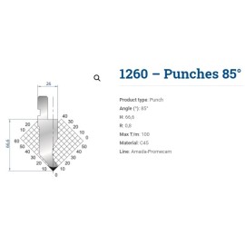 PUNCAO V 85º L=835 (1260)