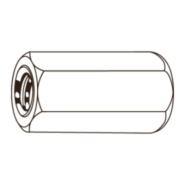 Porca de Ligação Sextavada...