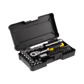 Set compacto 1/4" – 37 peças