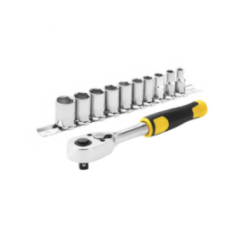 Jogo de roquete 1/4" 72 dentes