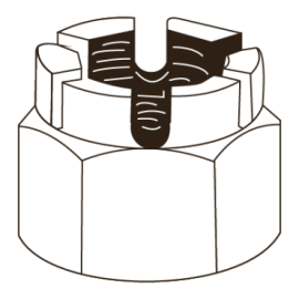 Tuerca Hexagonal Almenada...