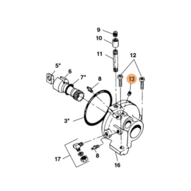 Parafuso 5/16-18 x 3/8 -...