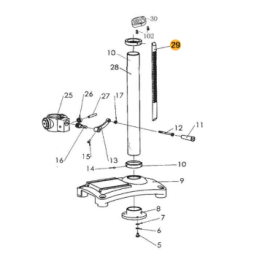 Cremalheira para F11991 FOX