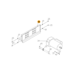 Tampa Traseira para F36410 FOX
