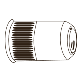 Porca de Rebitar Cabeça...