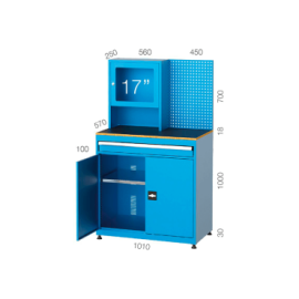 Armario PC con Tablero de...