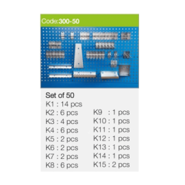 Conjunto 50 Ganchos Painel...