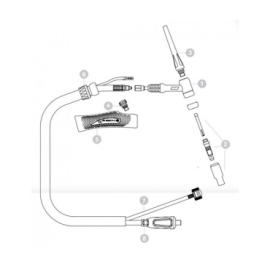 Tocha TIG SR-17V 150A -...