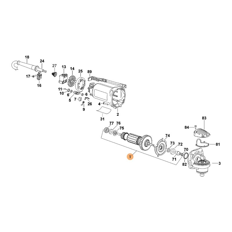 BLACK DECKER 900W 125 mm Mini Angle Grinder