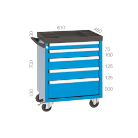 CHEMITOOL Tool Trolley with...