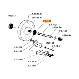 Flange de Roda para Máquina...